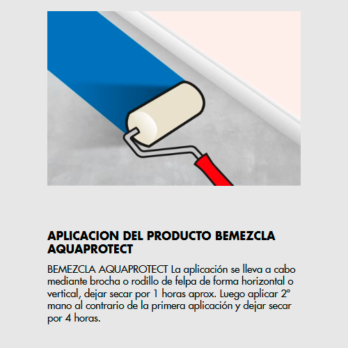 BEMEZCLA AQUAPROTECT - Membrana Impermeable para uso bajo revestimiento, 5Kg