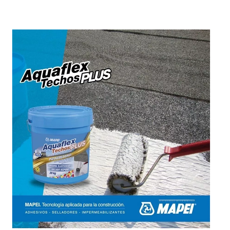 AQUAFLEX TECHOS PLUS BLANCO - Membrana impermeabilizante lquida con poliuretano, Tineta20Kg