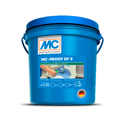 Mc-Proof DF 9 - Membrana impermeabilizante altamente flexible para áreas húmedas, 12Kg