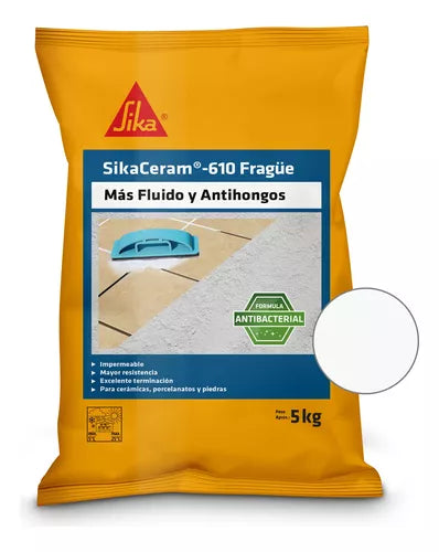 SIKACERAM-610 - Fragüe Blanco,  5 Kg