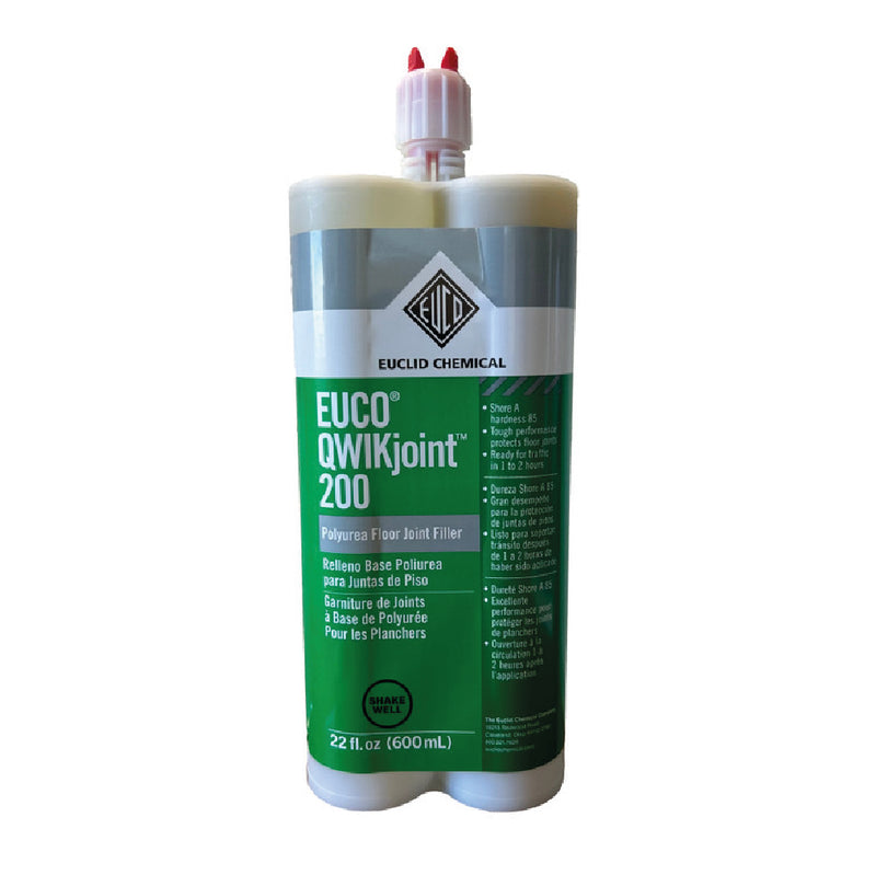 EUCO QUIKJOINT 200 - Relleno de poliurea para juntas de pisos industriales. Bitubo 600 ml