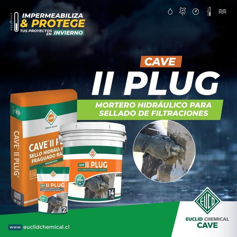 CAVE II PLUG - Sello hidraulico Tineta 14 kg