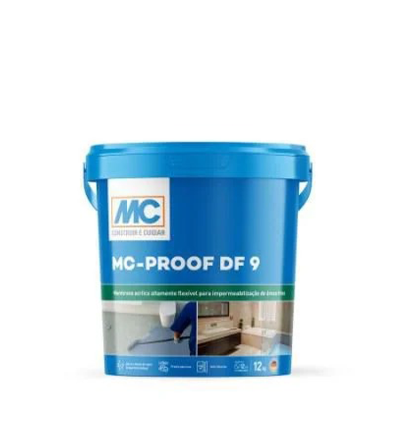 Mc-Proof DF 9 - Membrana impermeabilizante altamente flexible para áreas húmedas, 12Kg