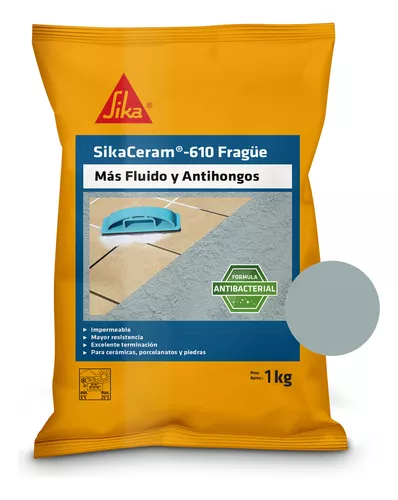 SIKACERAM 610 GREY GARZA -  Fragüe Para Cerámicos, 1Kg