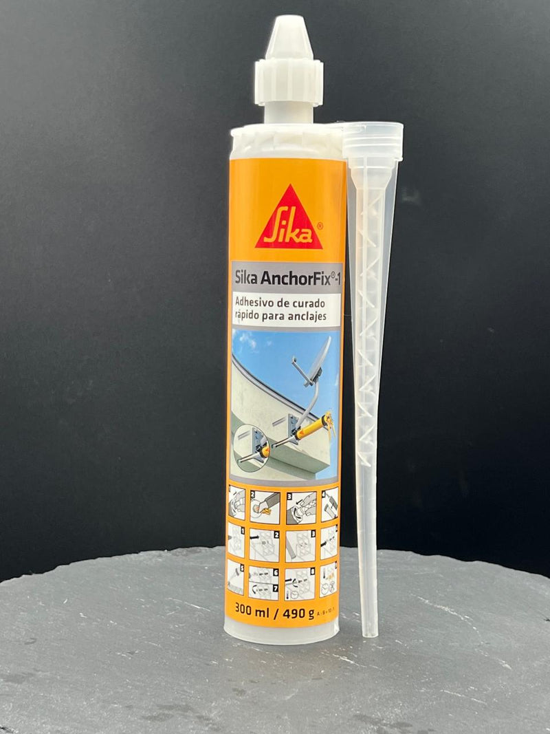 SIKA ANCHORFIX - 1 - Adhesivo de Curado Rápido para Anclajes, Car 300ml