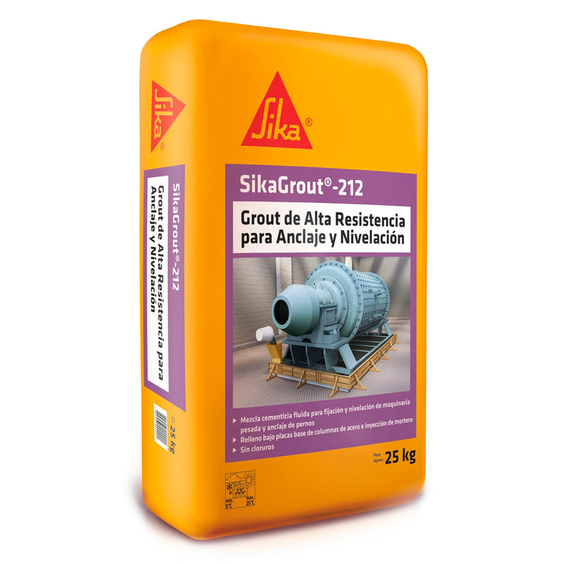 SIKAGROUT 212 - Grout de Alta resistencia para Anclaje y Nivelación, 25Kg