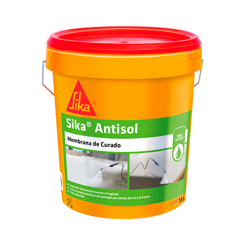 SIKA ANTISOL - Membrana de Curado en Emulsión, Tineta 18lts