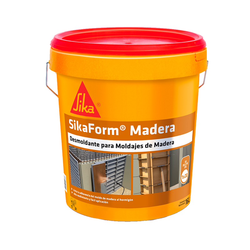 SIKAFORM MADERA TINETA 16 Ltrs - Desmoldante para encofrados de madera.