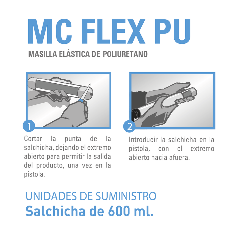 MC-FLEX PU - Masilla elastica de poliuretano 600 ml